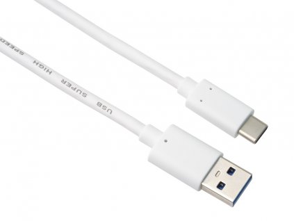 PremiumCord kabel USB-C - USB 3.0 A (USB 3.2 generation 2, 3A, 10Gbit/s) 3m, bílá ku31ck3w