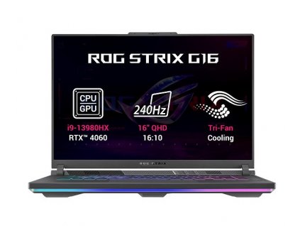 ASUS ROG Strix G614JV-N4102W, i9-13900HX, 16.0˝ 2560x1600 WQXGA, RTX 4060/8GB, 32GB, SSD 1TB, W11H Asus