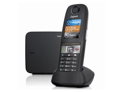 Gigaset E630 - DECT/GAP bezdrátový telefon, barva černá GIGASET-E630