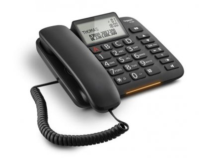 Gigaset DL380 - standardní telefon s displejem, barva černá GIGASET-DL380-BLACK