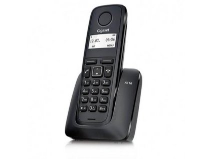 Gigaset A116 - DECT bezdrátový telefon, černá GIGASET-A116-BLACK