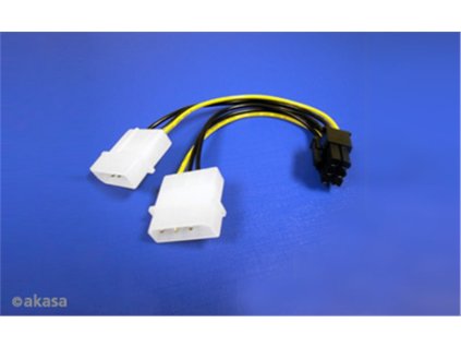 AKASA - 4-pin Molex na 6-pin ATX PCIex adaptér AK-CB4-6 Akasa