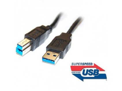 PremiumCord Kabel USB 3.0, A-B, 9pin, 3m ku3ab3bk