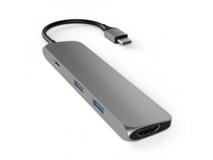 Satechi USB-C Slim Multiport adaptér - Space Gray Aluminium ST-CMAM