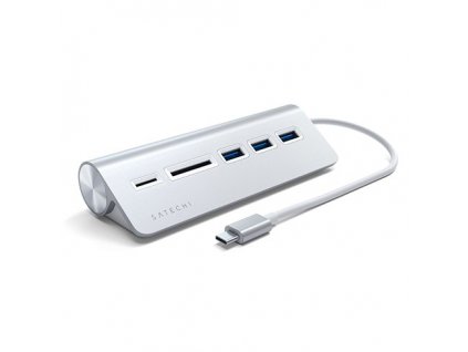 Satechi USB-C Hub & Card Reader - Sillver Aluminium ST-TCHCRS