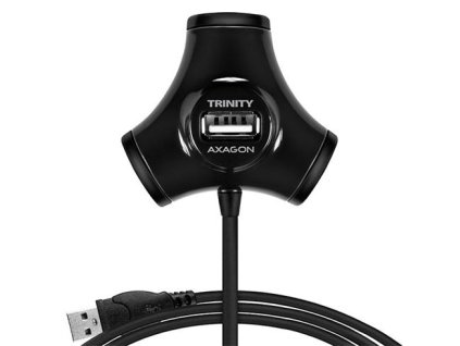 AXAGON HUE-X3B 4x USB2.0 TRINITY Black Hub Axagon