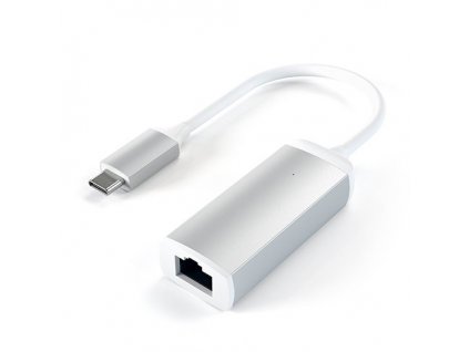 Satechi adaptér USB-C to Gigabit Ethernet - Silver Aluminium ST-TCENS