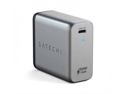Satechi USB-C PD 100W Wall GaN Charger - Space Gray ST-UC100WSM-EU