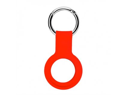 Devia puzdro Silicone Key Ring pre Airtag - Red 6938595353086