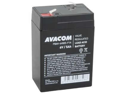 Batéria AVACOM 6V 5Ah F1 (PBAV-6V005-F1A) Avacom