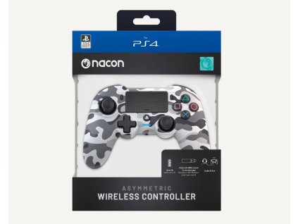 Herní ovladač Nacon Asymmetric Wireless Controller - Camo Grey PS4OFPADWLCAMOGREY