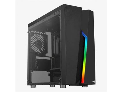 Aerocool Bolt Mini, skrinka mATX, bez zdroja, RGB LED, USB3.0, čierna Bolt Mini-A-BK-v1