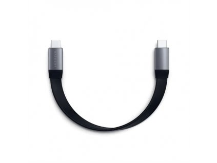 Satechi kábel USB-C to USB-C Gen 2 Flat Cable - Space Gray ST-TCCFC
