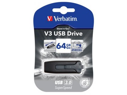 VERBATIM Store 'n' Go V3 64GB USB 3.0 černá 49174 Verbatim