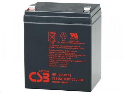 Olovená batéria CSB 12V 5,1Ah HighRate F2 (HR1221WF2) PBCS-12V005,1-F2AH NoName