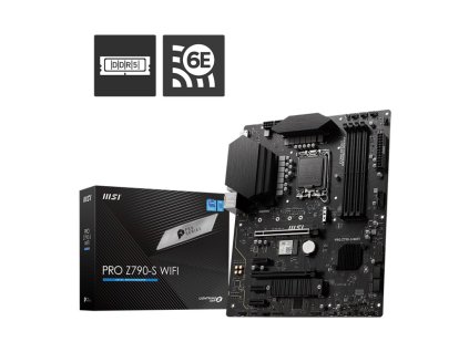 MSI MB Sc LGA1700 PRO Z790-S WIFI, Intel Z790, 4xDDR5, 1xDP, 1xHDMI, WI-FI