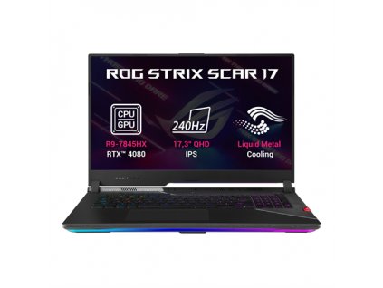ASUS ROG Strix SCAR 17/R9-7845HX/32GB/1TB SSD/RTX4080/17,3" WQHD/Win11Home/Black G733PZ-LL037W Asus