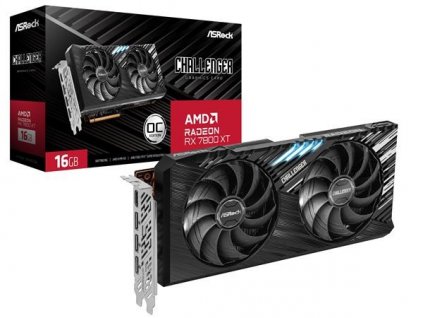 ASRock VGA AMD Radeon RX 7800 XT Challenger 16GB OC, RX 7800 XT, 16GB GDDR6, 3xDP, 1xHDMI RX7800XT CL 16GO