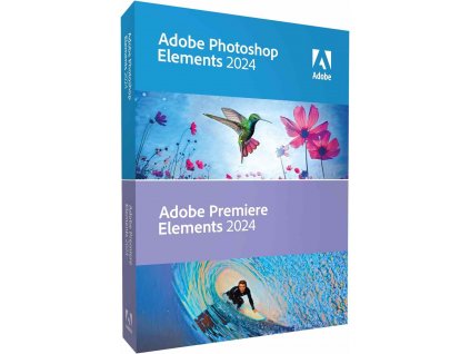 Adobe Photoshop & Adobe Premiere Elements 2024 WIN CZ FULL BOX 65329075