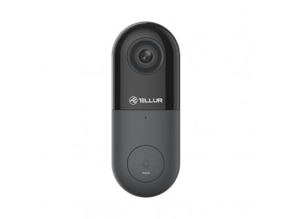 Tellur Video DoorBell WiFi, 1080P, PIR, Wired, Black TLL331251 NoName