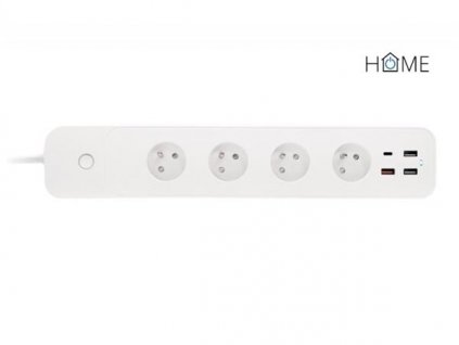 iGET HOME Power 4 USB - Smart WiFi prodlužovací přívod 4x AC 230V s 4x USB portem a měřením spotřeby 75020804