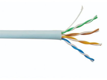 OPTIX kabel FTP, Cat5E, lanko, PVC, box 305m - šedá 0160 CNS Network