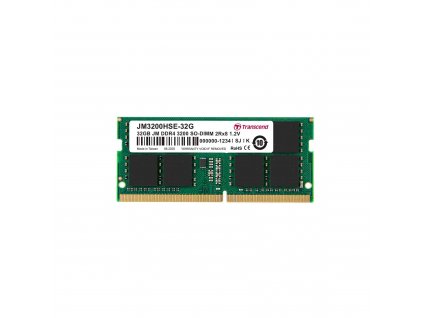 SODIMM DDR4 32GB 3200MHz TRANSCEND 2Rx8 2Gx8 CL22 1.2V JM3200HSE-32G Transcend