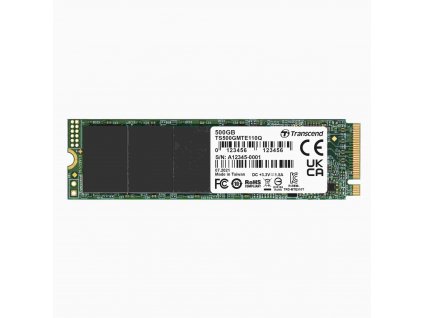 TRANSCEND SSD 110Q 500GB, M.2 2280, PCIe Gen3x4, NVMe, M-Key, QLC, bez DRAM TS500GMTE110Q Transcend