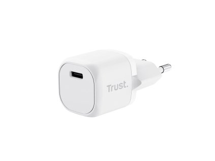 TRUST nabíječka 20W Maxo, USB-C, Nabíječka do zdi, bílá 25205 Trust