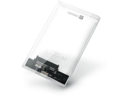 Externý box CONNECT IT pre HDD 2,5" SATA, USB 3.0, ToolFree, transparentné CEE-1300-TT Connect IT