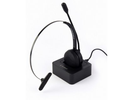 GEMBIRD Sluchátka BTHS-M-01, vhodné pro call centra, mikrofon, Bluetooth, černé Gembird