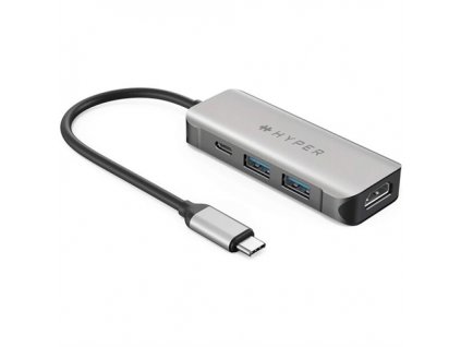 Hyper HyperDrive 4-in-1 USB-C Hub - Silver HY-HD41-GL