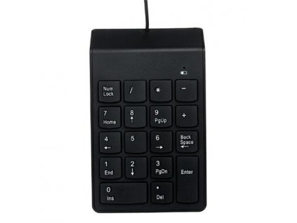 Gembird Numerická klávesnice KPD-U-03, USB, černá KLA05131K Omega