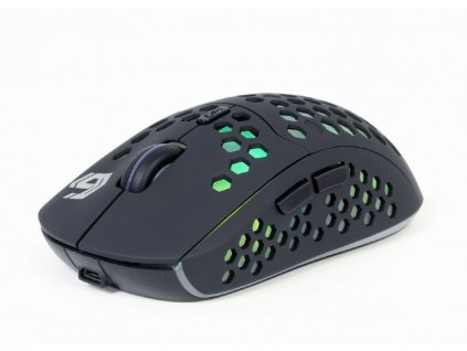 GEMBIRD myš RAGNAR WRX500, černá, bezdrátová, podsvícená, 1600DPI, USB nano receiver MUSG-RAGNAR-WRX500 Gembird