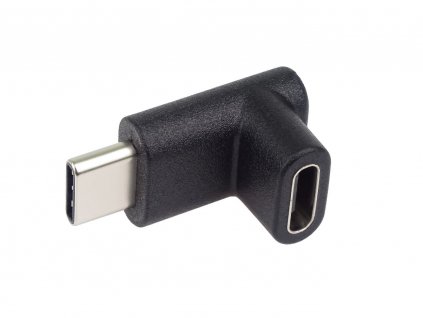 PremiumCord Adaptér USB-C na USB-C, zahnutý 90° kur31-34