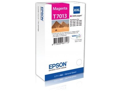 EPSON Ink bar WorkForce-4000/4500 - Magenta XXL - 3400str. (34,2 ml) C13T70134010 Epson