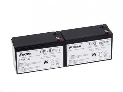 Batérie - FUKAWA FWU-113 sada batérií pre APCRBC113 (12V/7Ah, 2ks) Fukawa