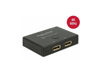 Delock Displayport 2 - 1 Switch bidirectional 4K 60 Hz 18750 DeLock