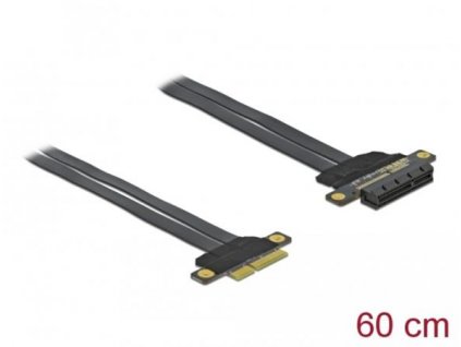 Delock Karta PCI Express Riser x4 na x4, s ohebným kabelem délky 60 cm 85769 DeLock