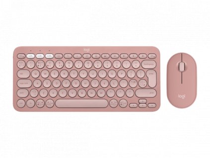 Logitech® Pebble 2 Combo - TONAL ROSE - US INT'L - 2.4GHZ/BT - N/A - INTNL-973 - UNIVERSAL 920-012241