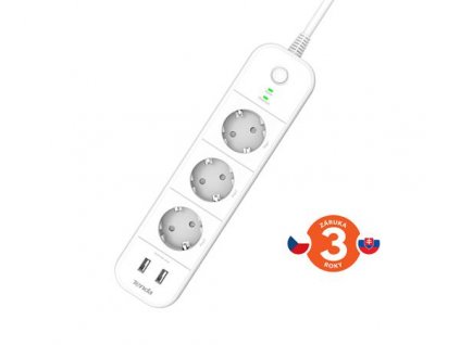 Tenda SP15 Beli - Smart Wi-Fi power strip 3x 230V EU, 2x USB port 75011901