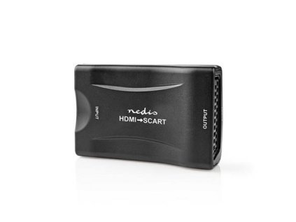 Nedis VCON3461BK - HDMI™ Převodník | Vstup HDMI ™ | SCART Zásuvka | 1cestný | 1080p | 1.2 Gbps | ABS | Černá