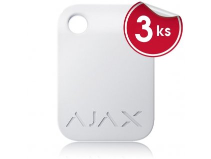 Ajax Tag white 3ks (23526) AJAX23526