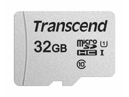 Karta TRANSCEND MicroSDHC 32GB 300S, UHS-I U1 + adaptér TS32GUSD300S-A Transcend