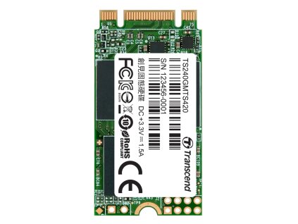 TRANSCEND Industrial SSD MTS420 240GB, M.2 2242, SATA III 6 Gb/s, TLC TS240GMTS420S Transcend