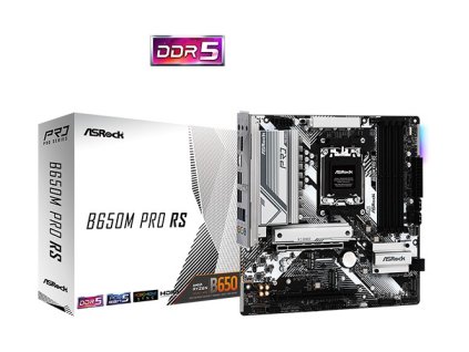 ASROCK B650M PRO RS (AM5, amd B650, 4x DDR5 6000, 4x SATA3) ASRock