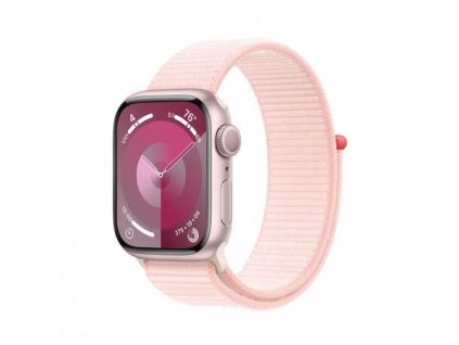 Apple Watch Series 9 GPS 45mm Pink Aluminium Case with Light Pink Sport Loop MR9J3QC-A