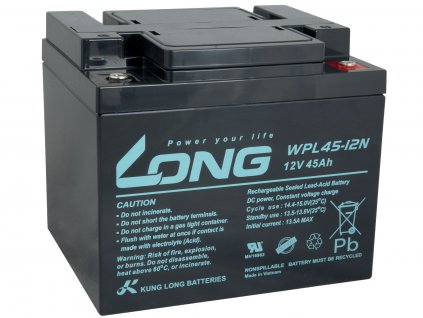 LONG baterie 12V 45Ah M6 LongLife 12 let (WPL45-12N) PBLO-12V045-F8AL Avacom