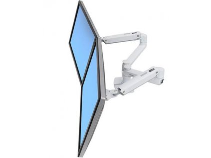 ERGOTRON LX Dual Side-by-Side Arm, stolní ramena pro 2 lcd. max. 27", flexibilní , bílé 45-491-216 Ergotron