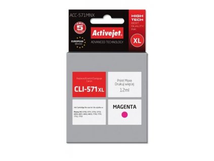 ActiveJet ink Canon CLI-571M XL new ACC-571MNX 12 ml EXPACJACA0145